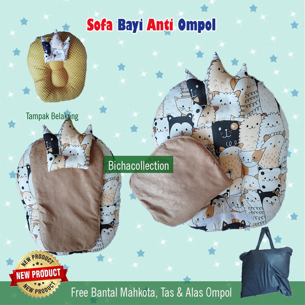 Sofa bayi Anti Ompol Alas anti Ompol Sofa baby Free Bantal peyang dan Tas