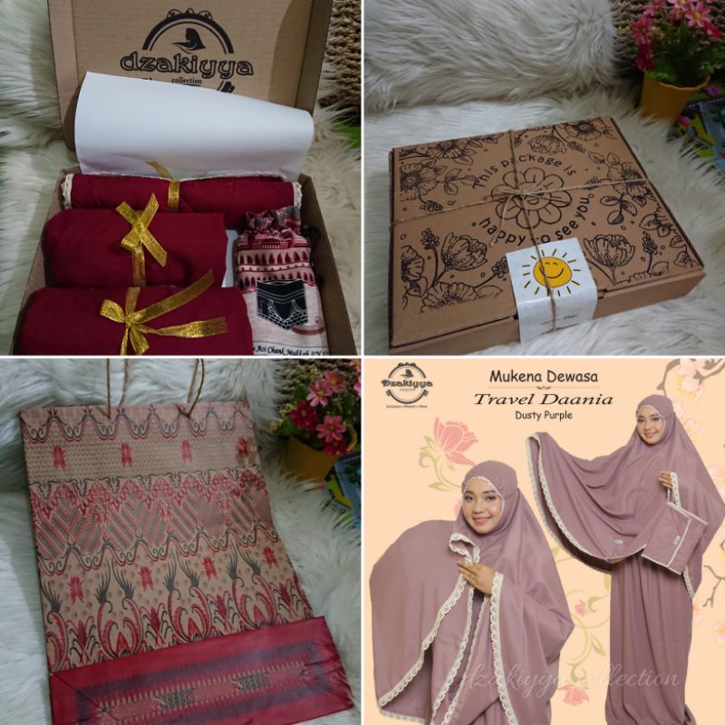 

paket hampers mukena daania (gift/ hadiah/ kado untuk orang tersayang)
