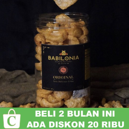 

Kerupuk Kulit Rambak Babi Bali Kemasan Toples Premium 60 Gram Bukan Rejeki Laris CORATCORETUDIO