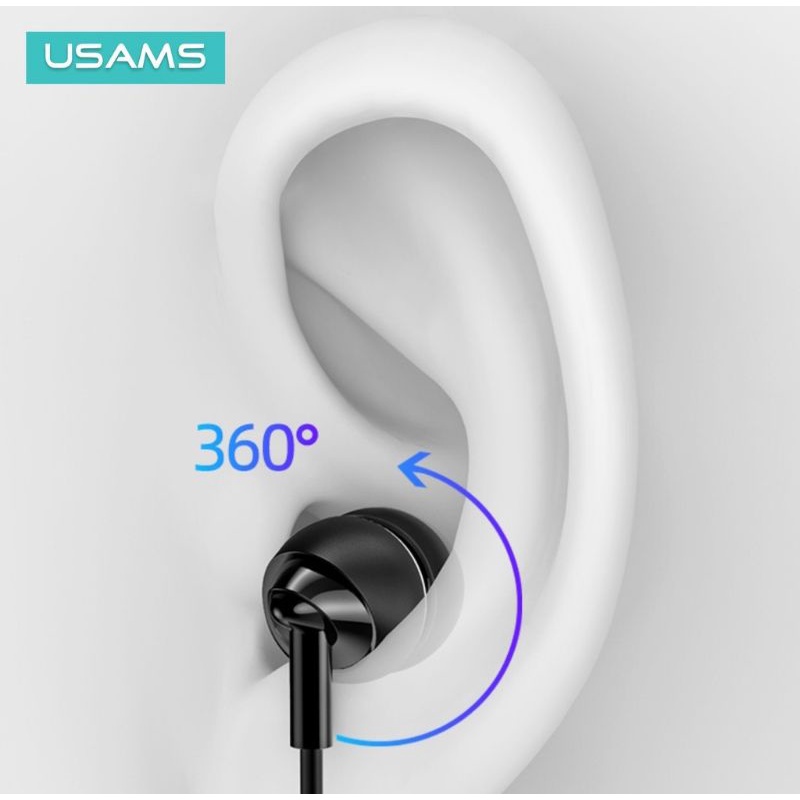 USAMS EP39 Headset Earphone With Mic Jack Audio 3.5mm