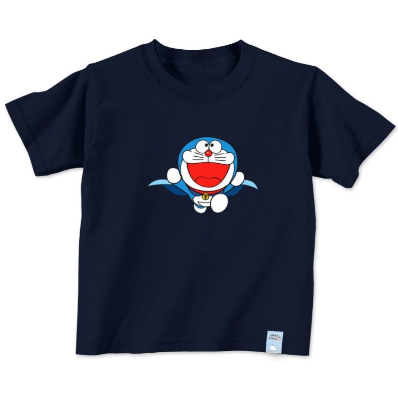 Kaos Anak Doraemon Baju Oblong Anak Unisex Cowo Cewek Kaos Anak Usia 2 sampai 10thn