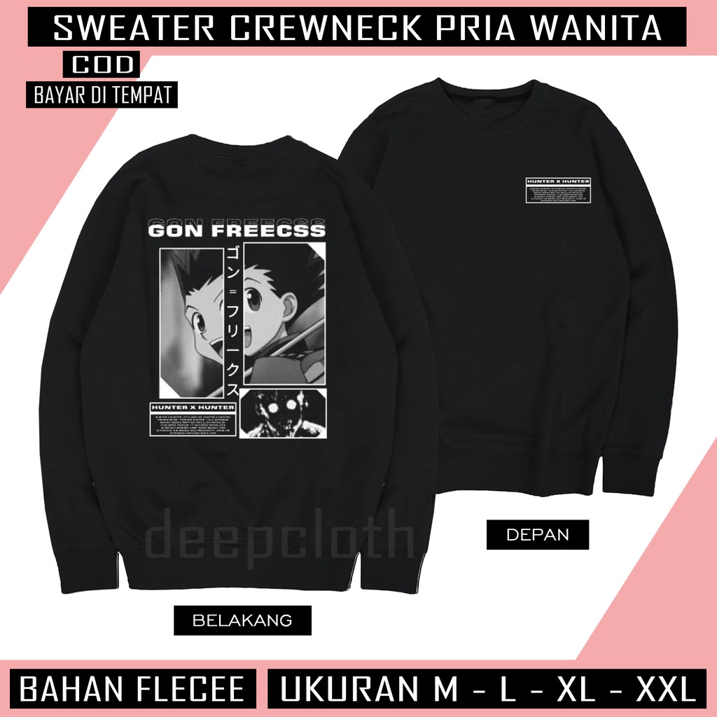 dijaketan [ COD ] SWEATER CREWNECK PRIA/WANITA /// CREWNECK FLEECE TEBAL HALUS KEKINIAN TERBARU'