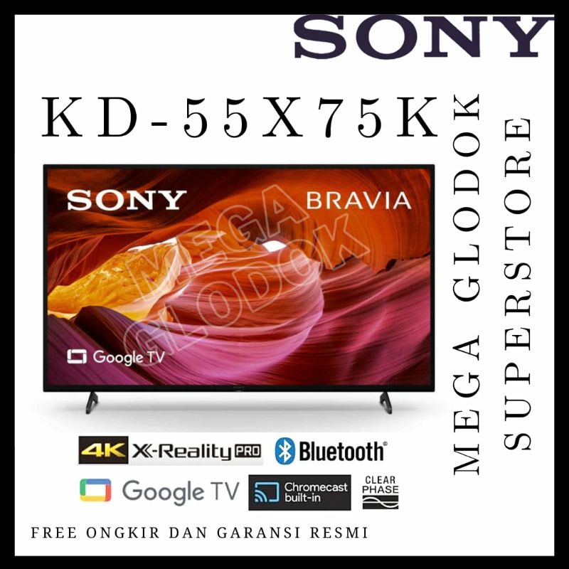 SONY LED 55X75K UHD 4K ANDROID TV 55 INC KD-55X75K