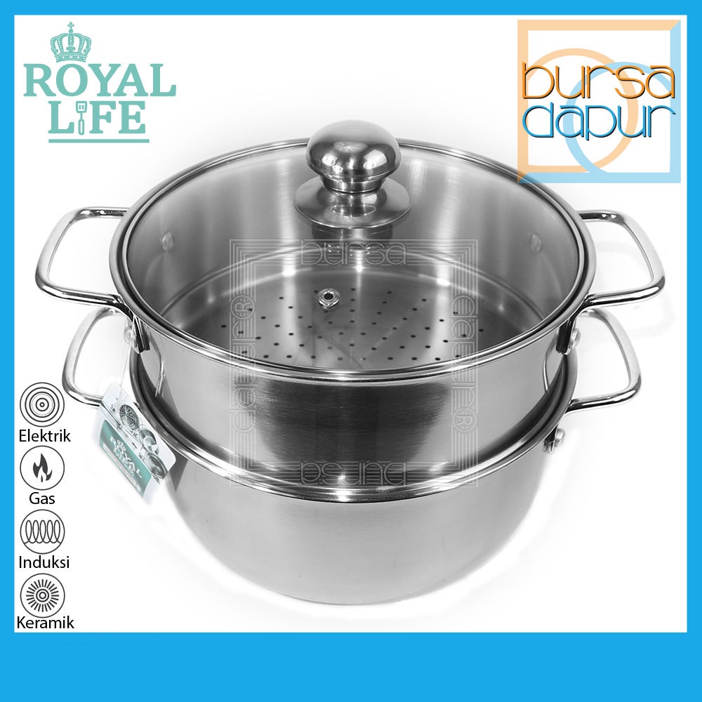 Jual Royal Life Stainless Steamer Set Cm X Susun Kukusan Susun Stainless Cm X Susun