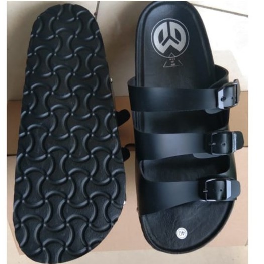 Œ427¶ SANDAL PRIA SENDAL KASUAL PRIA SEMI KULIT ASLI UNIK @