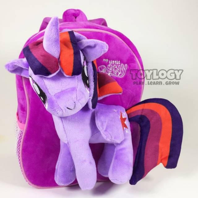 TAS RANSEL SEKILAH ANAK TK PAUD KUDA PONY KARAKTER UNGU