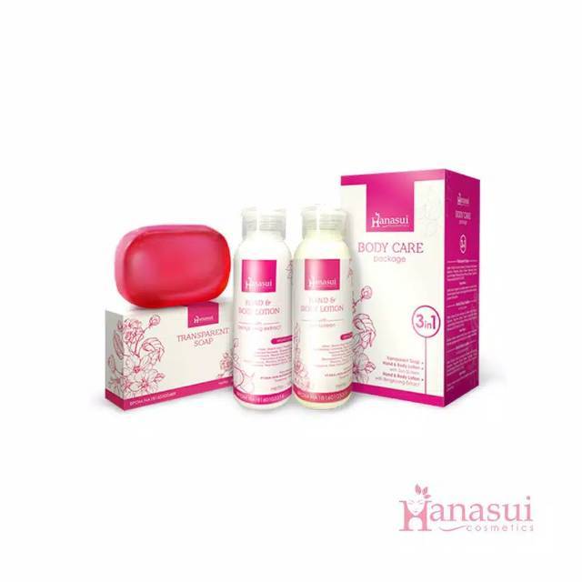 BODY CARE 3IN1/PAKET LOTION HANASUI BPOM