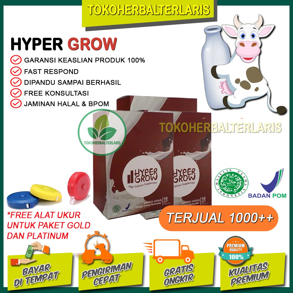 

Hypergrow Herbal susu Peninggi Badan Original Aman Tanpa Efek Samping