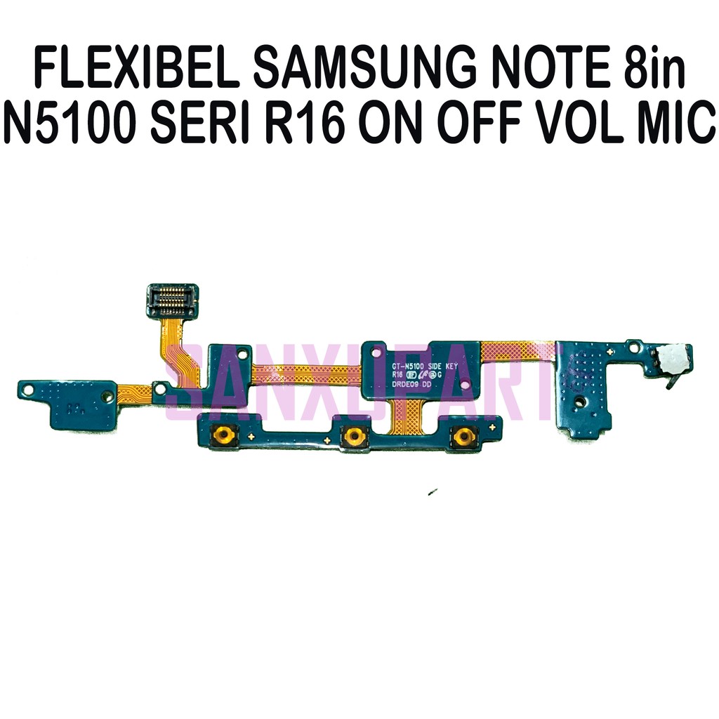 FLEXI FLEXIBEL ON OFF POWER VOLUME MIC SAMSUNG NOTE 8IN N5100 SERI R16