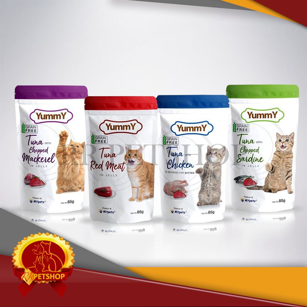 Makanan Kucing Yummy 85 gram Pouch Saset 85gram