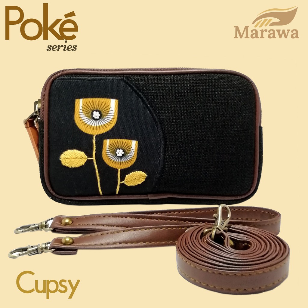 cupsy poke marawa, dompet selempang