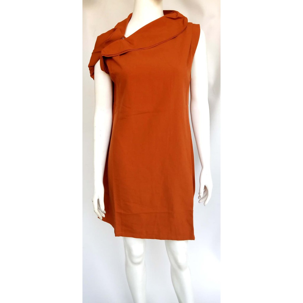 prada orange dress
