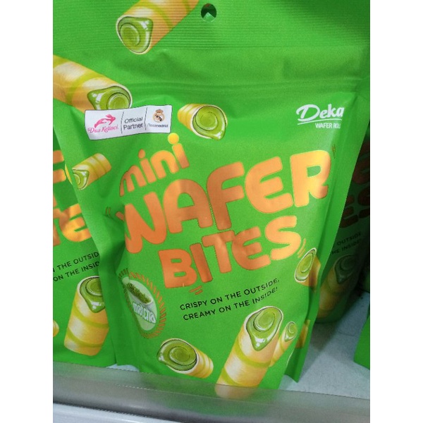 

Standing Pouch Wafer Minibites 170 gram rasa Durian Matcha Green Tea Ube Choco Dua Kelinci