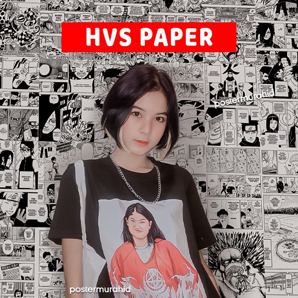(HVS) Poster Manga Wall Komik | Custom Poster Dinding Anime | Dekorasi Kamar Tidur - Poster Murah ID