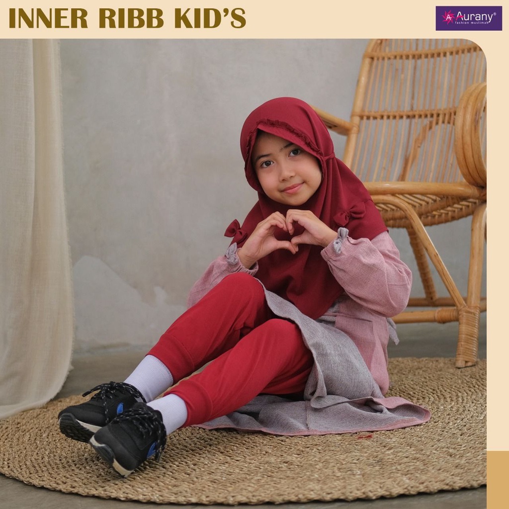 Celana Inner Kids Model RIB Legging Anak Dalaman Gamis Leging AURANY