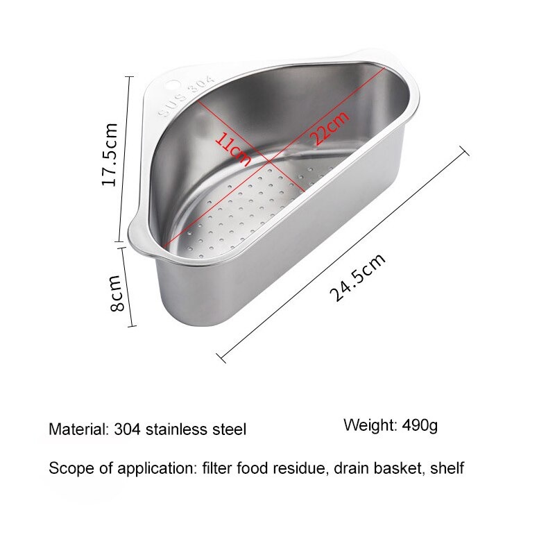 Rak Pengering Dapur Triangle Kitchen Drainer Holder - Zowaks