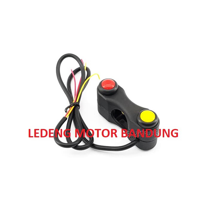 Saklar Jepit Stang Dua Tombol Klakson Stater Switch On Off Motor