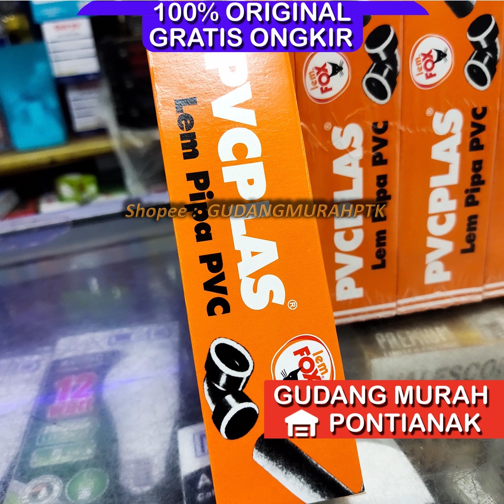 PVC PLAS PIPA SAMBUNGAN PARALON AIR FOX KUAT 35 GRAM