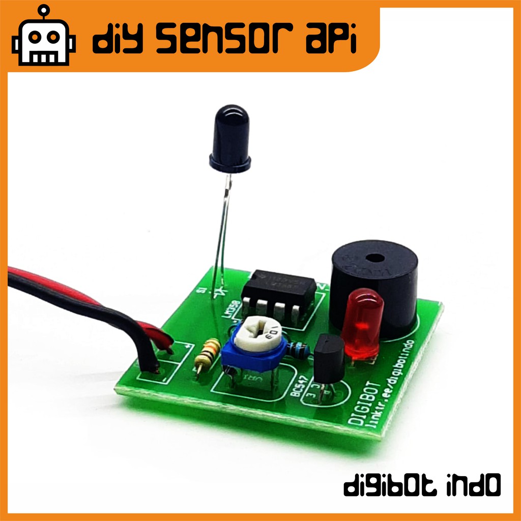 Jual DIY Kit Sensor Api - Rangkaian Flame Sensor Indonesia|Shopee Indonesia