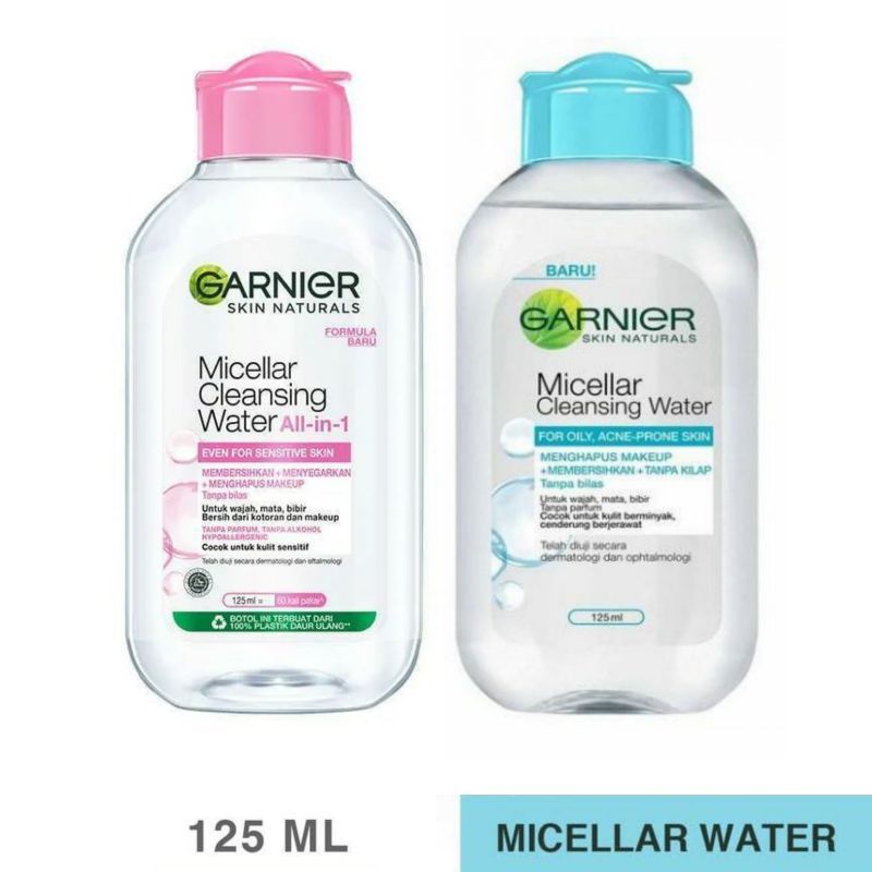 Garnier Micellar Cleaning Water 125ml Pink &amp; Biru