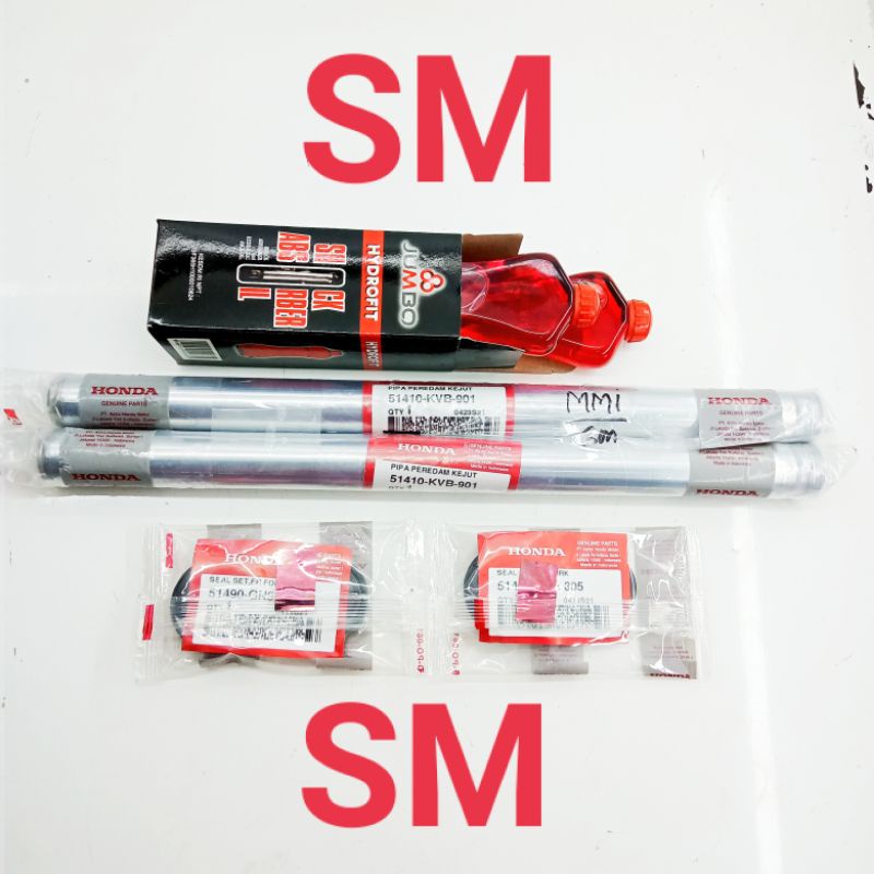 PAKET AS SHOCK Depan Original Vario 110 Karburator, Vario Techno 110,  Vario 110 CBS.