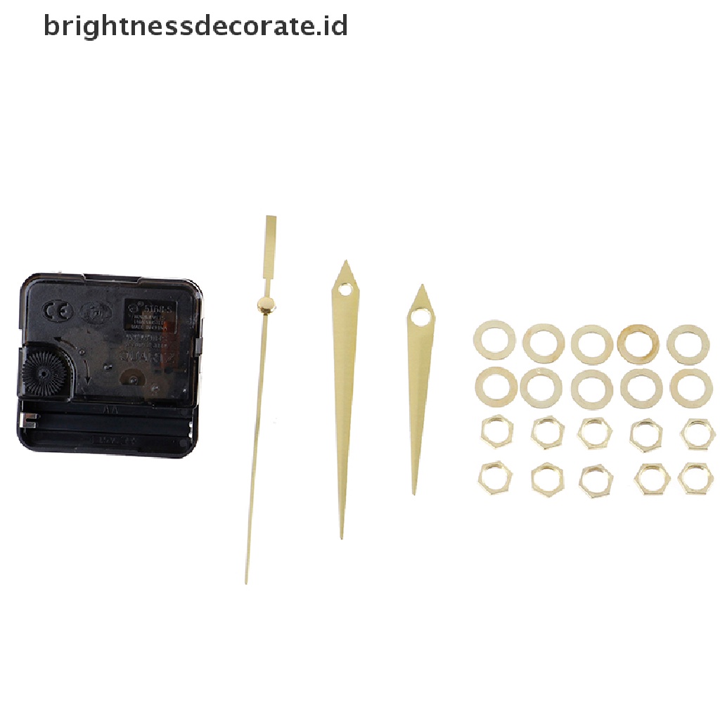 1 Set Mesin Jam Dinding Quartz Tenaga Baterai Diy