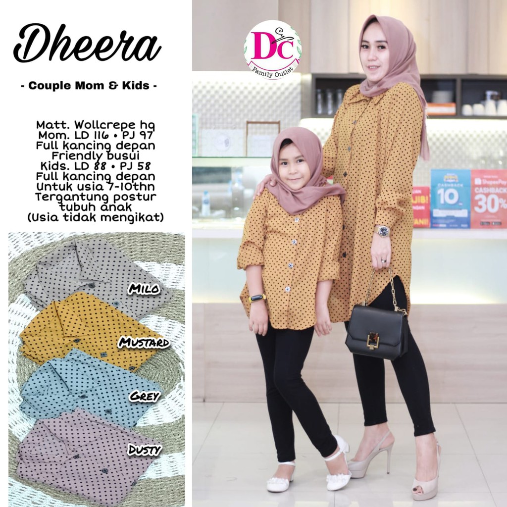 Baju Couple Ibu Dan Anak Perempuan Baju Couple Terbaru Baju Couple Bahan Wolcrepe Couple Terlaris