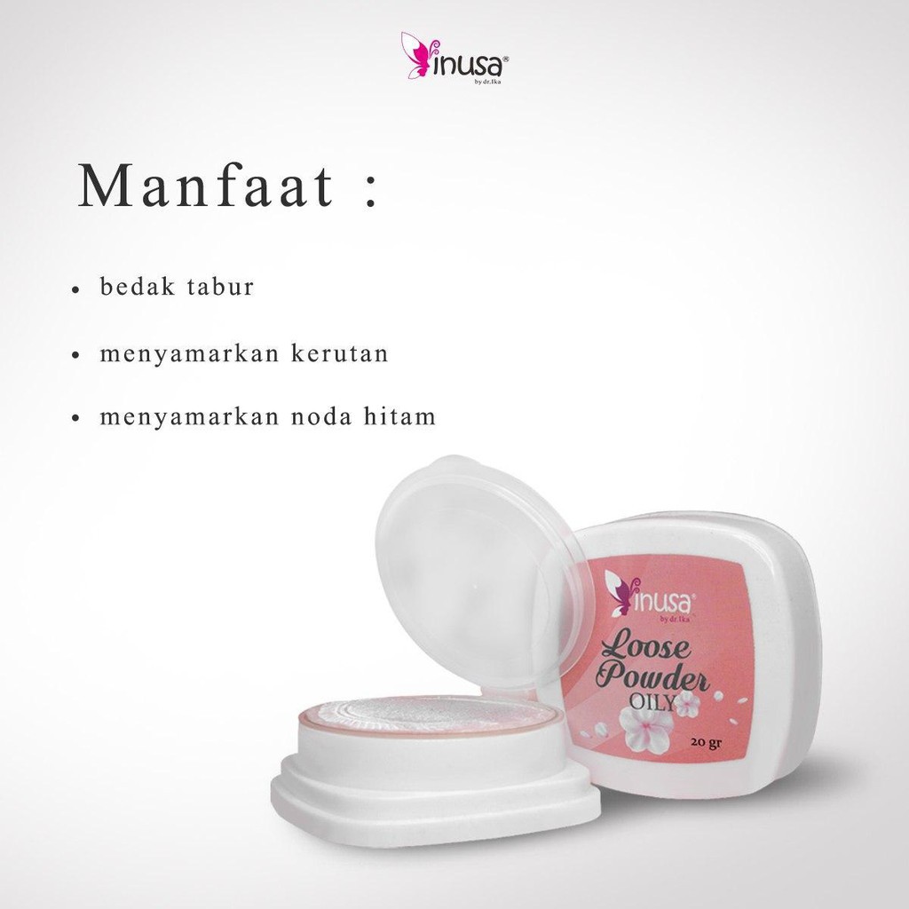 Bedak tabur oily/inusa skincare/krim premium