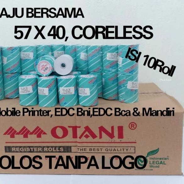 

✭ Thermal Paper Kertas Struk 57x40-13, Merk Otani ▼
