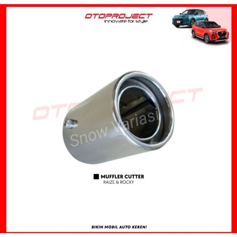 Muffler Cutter Buntut Knalpot Cover Raize Rocky 2021 2023 2024