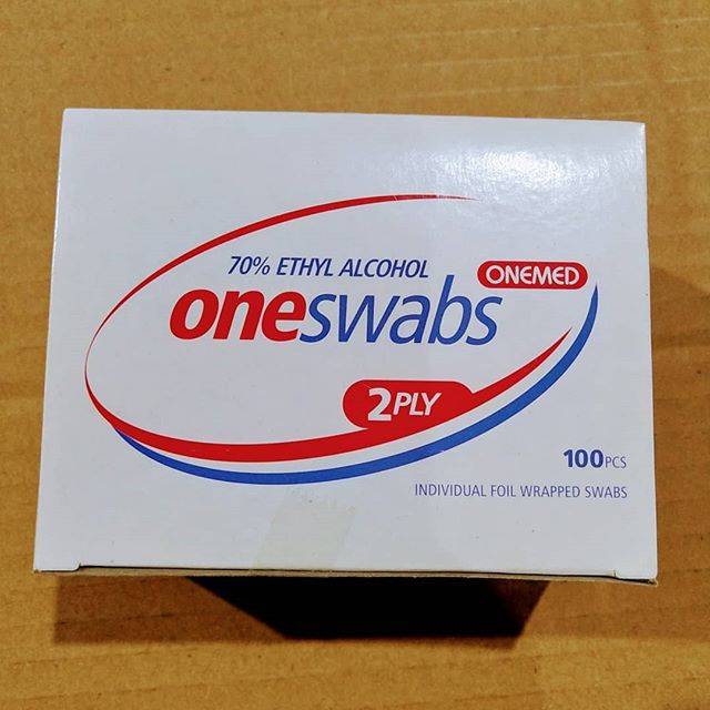 Pembersih tangan dan alat medis, tisu alkohol merk onemed isi 100