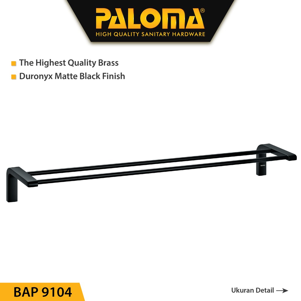 PALOMA BAP 9104 Rak Handuk Baju Gantungan Hanger Dinding Kamar Mandi