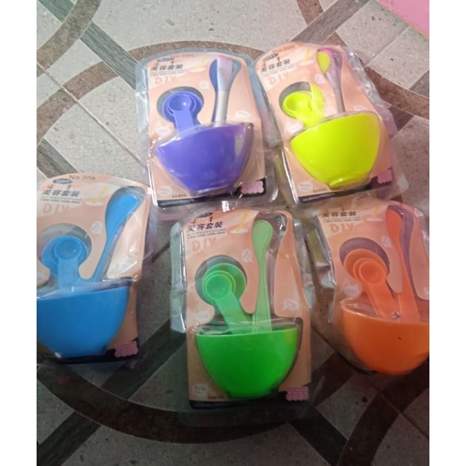 set mangkok masker 4 in 1
