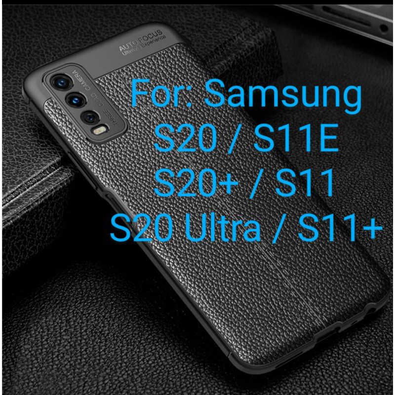 Samsung S20 S11 S20Plus S11plus S20Ultra S11E Silicon Plus Autofocus Leather Softcase Casing Cover