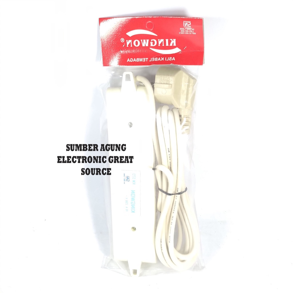 Kingwon Colour Sambungan Kabel Gepeng Rata Lubang 3 Kabel 3M Full