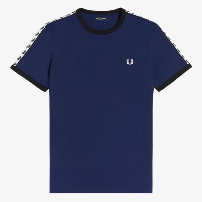 Fred Perry Taped Ringer T-Shirt (M6347/143 WT CUT) Original