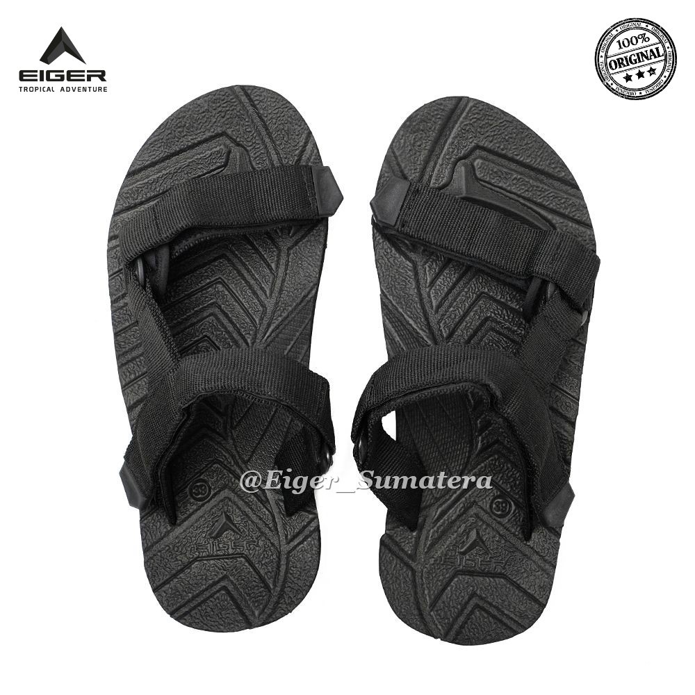 Sandal Eige r Ugimba Slip On, Black 4380 | Sandal Gunung