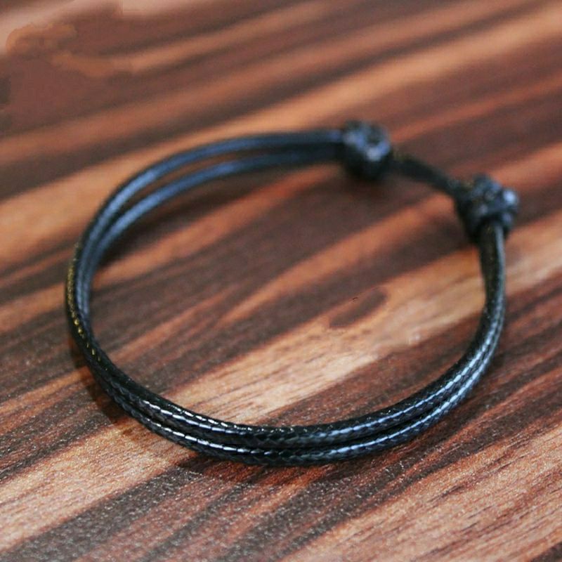 Gelang Hitam Polos / Gelang Simple Polos Tali Korea