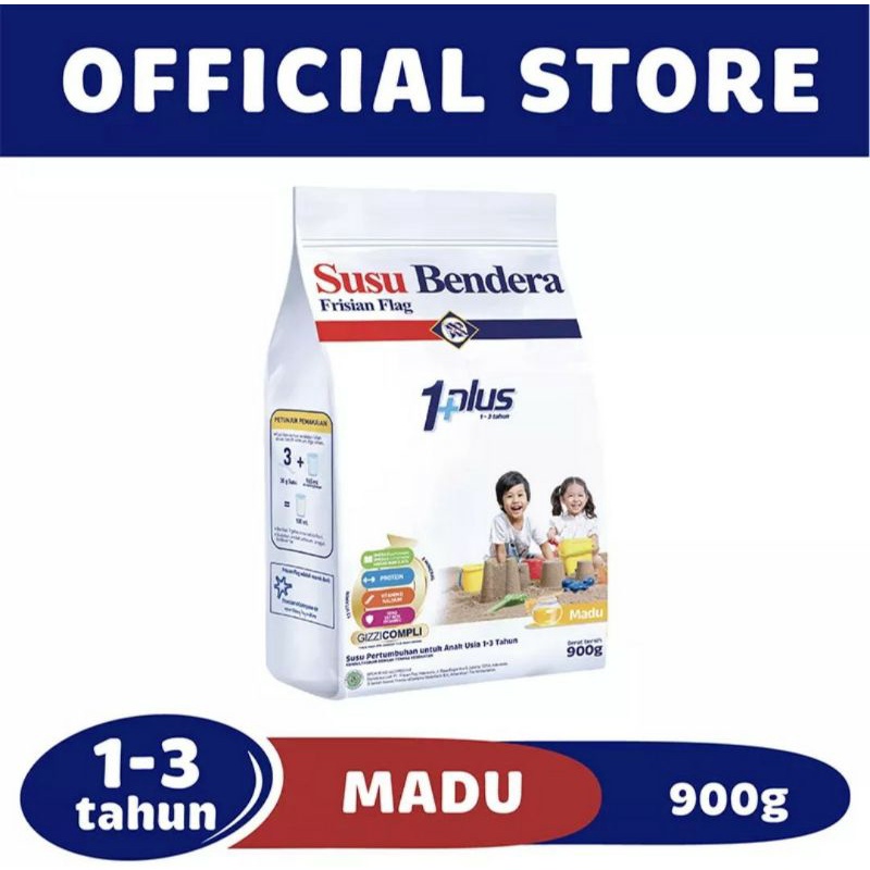 Susu Bendera 1 plus Madu 1+ 900gr