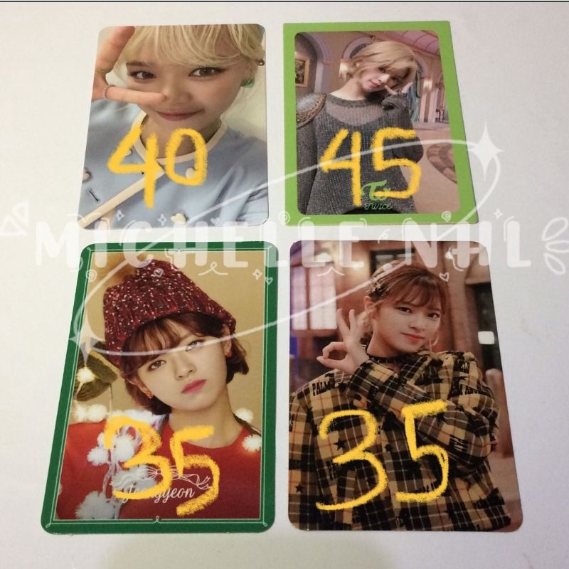 TWICE Nayeon Jeongyeon Momo Sana Jihyo Mina Dahyun Chaeyoung Tzuyu Pc Photocard ID Card What is Love