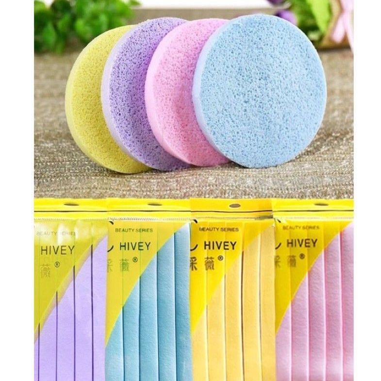 12pcs!!!Sponge Facial Spons Kentang Spons Wajah Sponge Stick Batang 12pcs