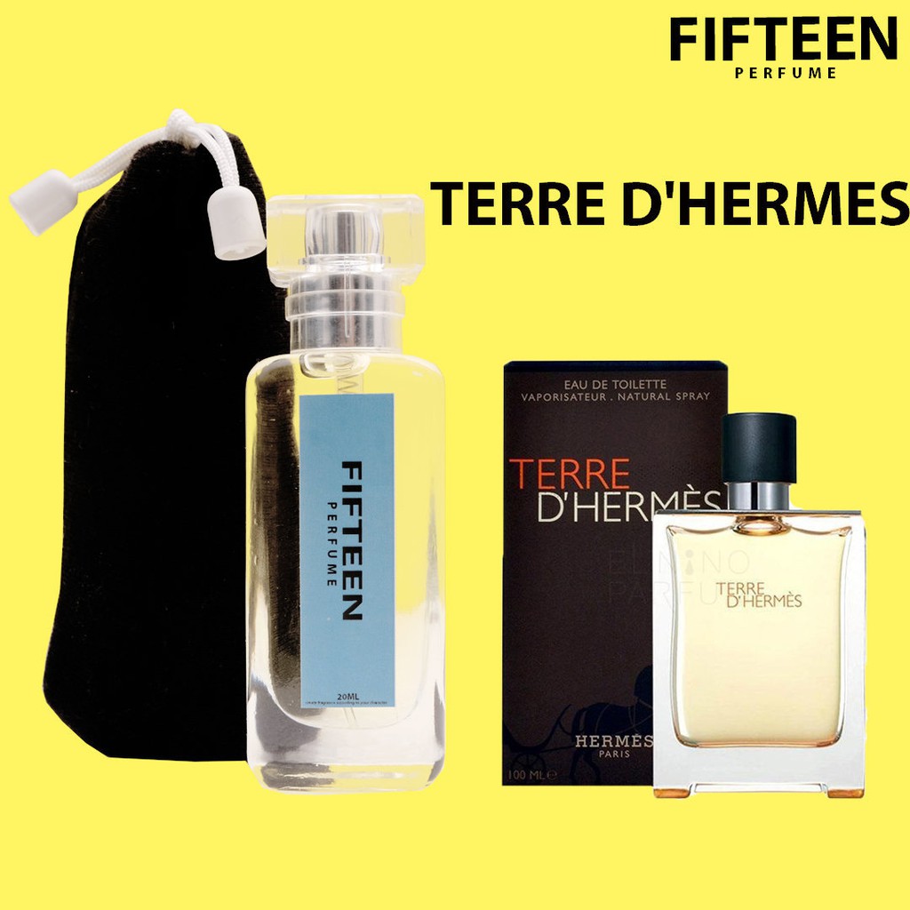 PARFUM UNISEX TERRE DE HERMES 20 ml INSPIRASI TERBAIK - TAHAN LAMA TIDAK BERBEKAS BY FIFTEEN
