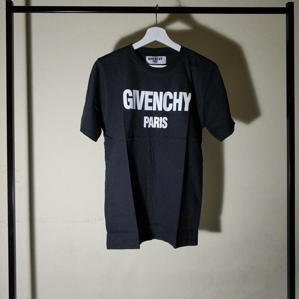 1116 KAOS TSHIRT GIVENCHY PARIS WHITE BLACK KAOS GIVENCHY KAOS DISTRO