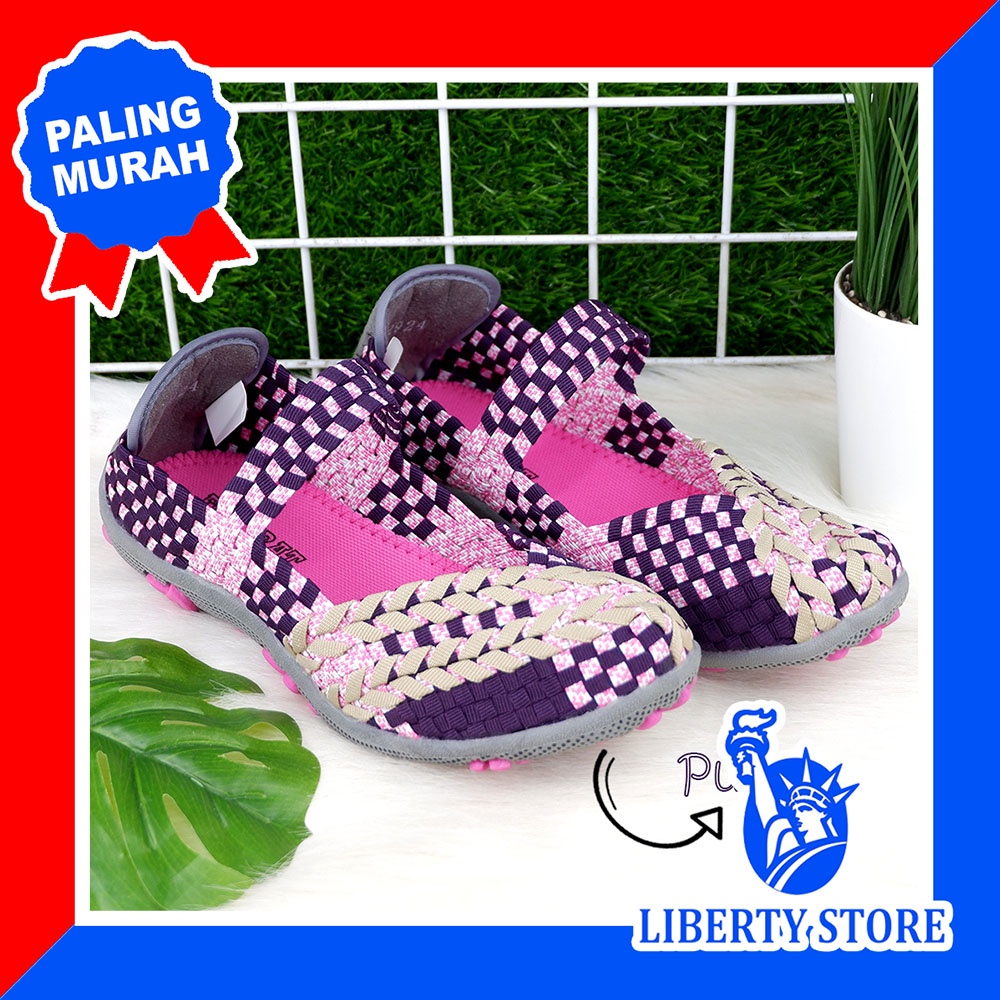 Sepatu Fashion Anak Cewek Rajut Anyaman FOXBAT B2924