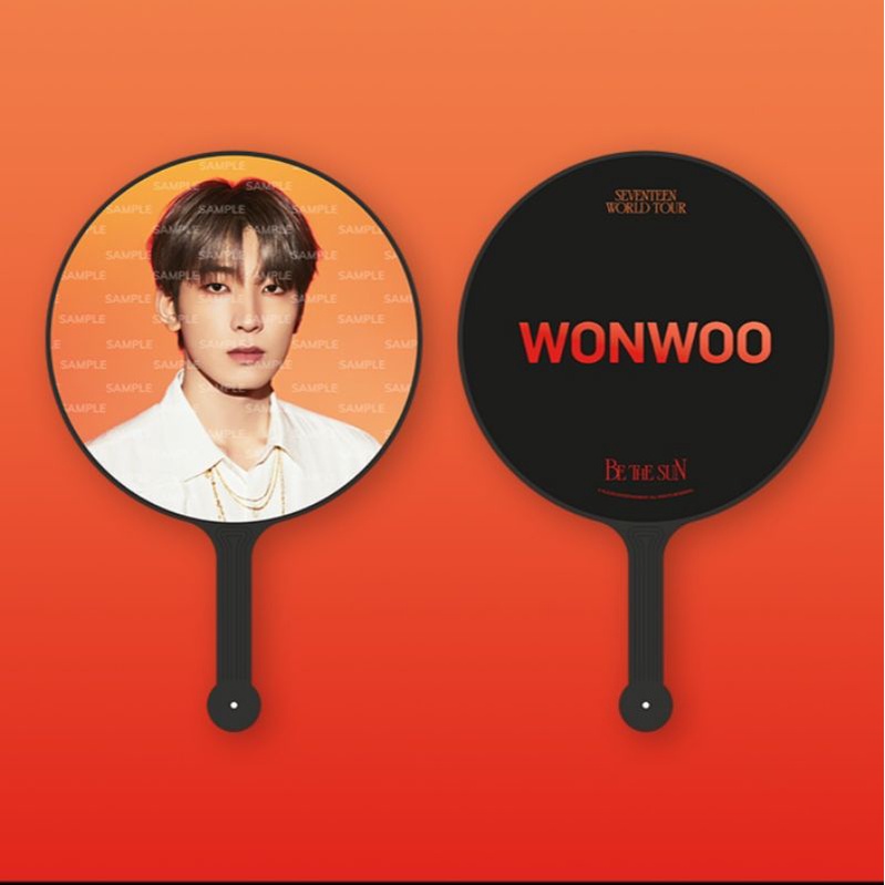 [READY SLOT] PRE ORDER PO SEVENTEEN WONWOO IMAGE PICKET IMPICK UCHIWA KIPAS BESAR KONSER CONCERT BE 