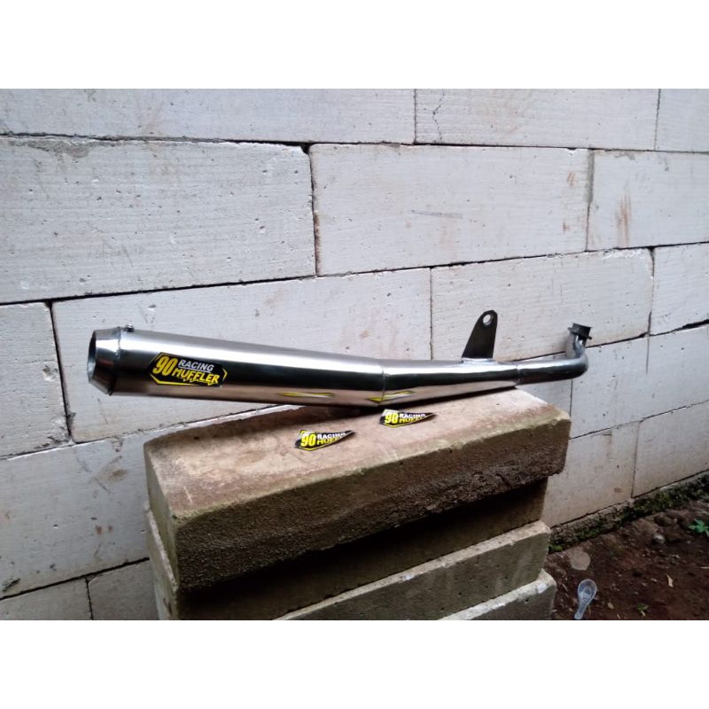 Knalpot Alfa Bambu Standar Racing Crom