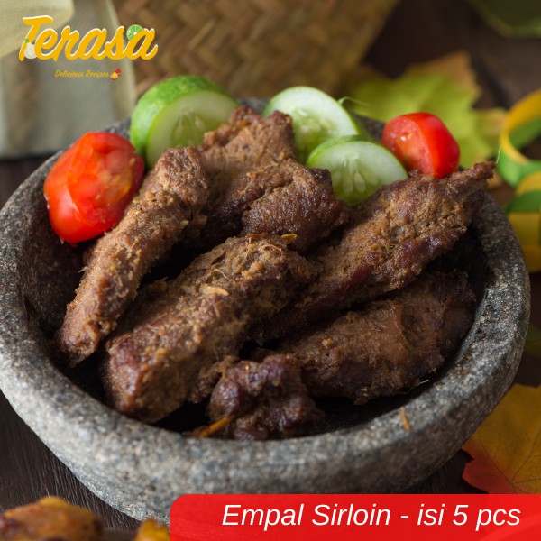 

Empal Sirloin Terasa Daging Gepuk Sapi - isi 5 potong - [FROZEN]