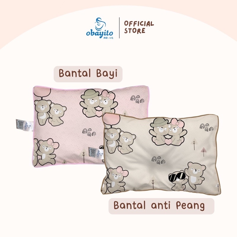 Obayito Bantal Baby Biasa - Bantal Bayi