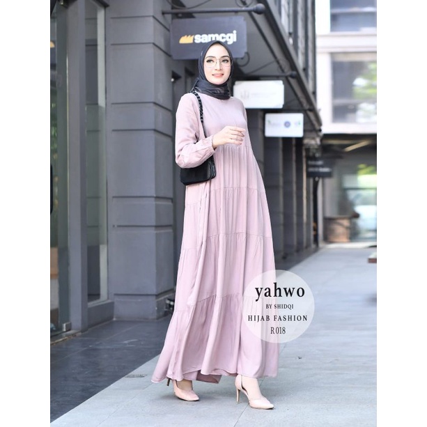 GAMIS WANITA TERBARU/GAMIS RAYON TWILL PREMIUM/GAMIS YAHWO BY SHIDQI R018/KATUN RAYON UNIQLO/GAMIS B