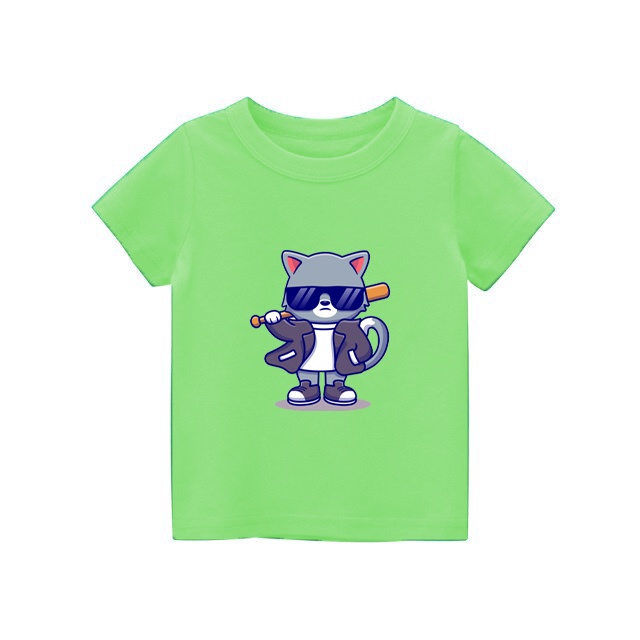 kaos anak Wild FOX bahan nyaman untuk Usia 1-8 tahun